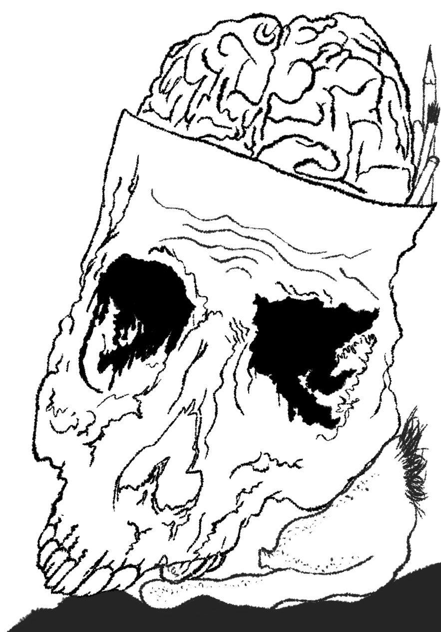my skull brain and balls will haunt and taunt